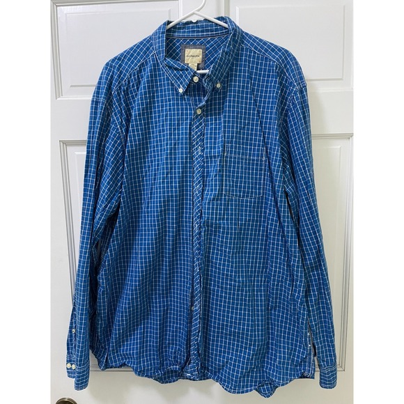 G.H. Bass & Co. Other - XXL Men's Button Up G.H. Bass & Co. Blue Plaid Long Sleeve Shirt